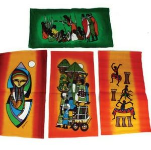 Four Batik Hand Paintings